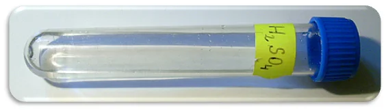 Actual material reference photograph of Sulphuric Acid