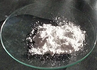 Actual material reference photograph of Titanium Dioxide