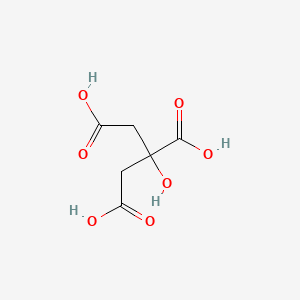 PubChem reference structure of Citric Acid